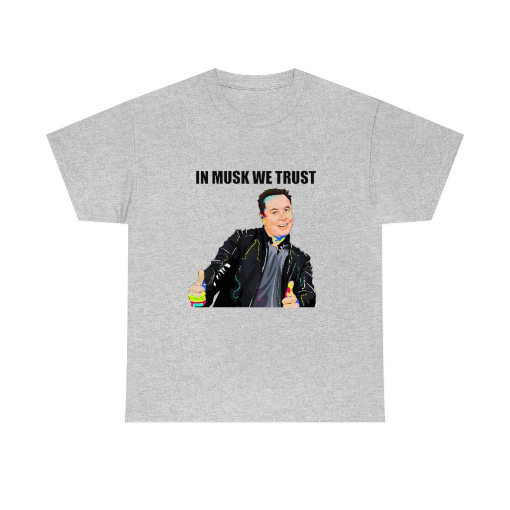 Elon Musk T-shirt In Musk we Trust | Neutronshop